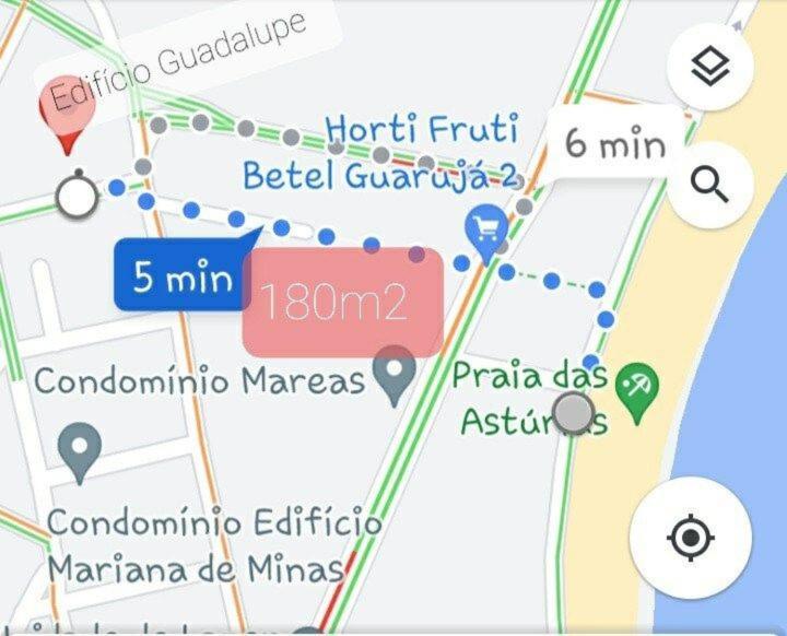 Apto A Menos De 5 Minutos Da Praia Das Asturias! Guarujá Exteriér fotografie